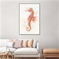 Picture of Coral Seahorse _GroupedProduct_Rectangle_Portrait_Canvas_Framed_