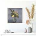 Picture of Drinking Glass With Flower _GroupedProduct_Square_Canvas_Framed_
