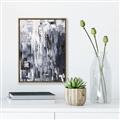 Picture of Abstract With Silver Foil _GroupedProduct_Rectangle_Portrait_Canvas_Framed_