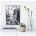 Picture of Abstract With Silver Foil _GroupedProduct_Rectangle_Portrait_Canvas_Framed_