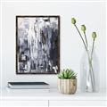 Picture of Abstract With Silver Foil _GroupedProduct_Rectangle_Portrait_Canvas_Framed_
