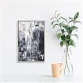 Picture of Abstract With Silver Foil _GroupedProduct_Rectangle_Portrait_Canvas_Framed_