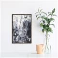 Picture of Abstract With Silver Foil _GroupedProduct_Rectangle_Portrait_Canvas_Framed_