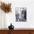 Picture of Abstract With Silver Foil _GroupedProduct_Rectangle_Portrait_Canvas_Framed_