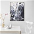 Picture of Abstract With Silver Foil _GroupedProduct_Rectangle_Portrait_Canvas_Framed_