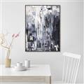 Picture of Abstract With Silver Foil _GroupedProduct_Rectangle_Portrait_Canvas_Framed_