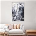 Picture of Abstract With Silver Foil _GroupedProduct_Rectangle_Portrait_Canvas_Framed_