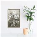 Picture of Brown & White Flower I  _GroupedProduct_Rectangle_Portrait_Canvas_Framed_