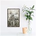 Picture of Brown & White Flower I  _GroupedProduct_Rectangle_Portrait_Canvas_Framed_