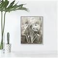 Picture of Brown & White Flower I  _GroupedProduct_Rectangle_Portrait_Canvas_Framed_