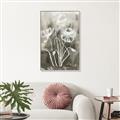 Picture of Brown & White Flower I  _GroupedProduct_Rectangle_Portrait_Canvas_Framed_