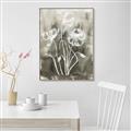 Picture of Brown & White Flower I  _GroupedProduct_Rectangle_Portrait_Canvas_Framed_