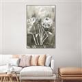Picture of Brown & White Flower I  _GroupedProduct_Rectangle_Portrait_Canvas_Framed_