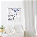 Picture of Blue And Gray _GroupedProduct_Square_Canvas_Framed_