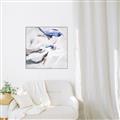 Picture of Blue And Gray _GroupedProduct_Square_Canvas_Framed_