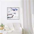 Picture of Blue And Gray _GroupedProduct_Square_Canvas_Framed_