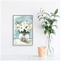 Picture of Flower In Glass Jar _GroupedProduct_Rectangle_Portrait_Canvas_Framed_