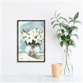 Picture of Flower In Glass Jar _GroupedProduct_Rectangle_Portrait_Canvas_Framed_