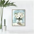 Picture of Flower In Glass Jar _GroupedProduct_Rectangle_Portrait_Canvas_Framed_