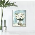 Picture of Flower In Glass Jar _GroupedProduct_Rectangle_Portrait_Canvas_Framed_