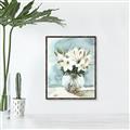 Picture of Flower In Glass Jar _GroupedProduct_Rectangle_Portrait_Canvas_Framed_