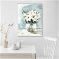 Picture of Flower In Glass Jar _GroupedProduct_Rectangle_Portrait_Canvas_Framed_