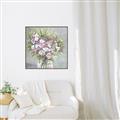 Picture of Pink And White Roses _GroupedProduct_Square_Canvas_Framed_