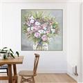 Picture of Pink And White Roses _GroupedProduct_Square_Canvas_Framed_