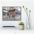 Picture of Centre Ville Café II _GroupedProduct_Rectangle_Landscape_Canvas_Framed_