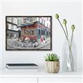Picture of Centre Ville Café II _GroupedProduct_Rectangle_Landscape_Canvas_Framed_