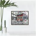 Picture of Centre Ville Café II _GroupedProduct_Rectangle_Landscape_Canvas_Framed_