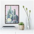 Picture of Pink Cactus _GroupedProduct_Rectangle_Portrait_Canvas_Framed_