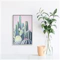 Picture of Pink Cactus _GroupedProduct_Rectangle_Portrait_Canvas_Framed_