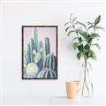 Picture of Pink Cactus _GroupedProduct_Rectangle_Portrait_Canvas_Framed_