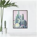 Picture of Pink Cactus _GroupedProduct_Rectangle_Portrait_Canvas_Framed_