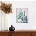 Picture of Pink Cactus _GroupedProduct_Rectangle_Portrait_Canvas_Framed_