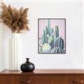 Picture of Pink Cactus _GroupedProduct_Rectangle_Portrait_Canvas_Framed_