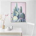 Picture of Pink Cactus _GroupedProduct_Rectangle_Portrait_Canvas_Framed_