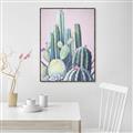 Picture of Pink Cactus _GroupedProduct_Rectangle_Portrait_Canvas_Framed_