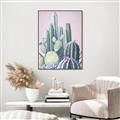 Picture of Pink Cactus _GroupedProduct_Rectangle_Portrait_Canvas_Framed_