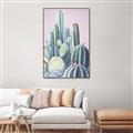 Picture of Pink Cactus _GroupedProduct_Rectangle_Portrait_Canvas_Framed_