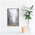 Picture of Yellow Taxi In New York _GroupedProduct_Rectangle_Portrait_Canvas_Framed_