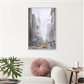 Picture of Yellow Taxi In New York _GroupedProduct_Rectangle_Portrait_Canvas_Framed_