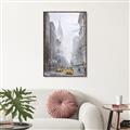 Picture of Yellow Taxi In New York _GroupedProduct_Rectangle_Portrait_Canvas_Framed_
