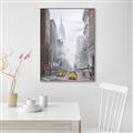 Picture of Yellow Taxi In New York _GroupedProduct_Rectangle_Portrait_Canvas_Framed_