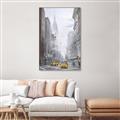 Picture of Yellow Taxi In New York _GroupedProduct_Rectangle_Portrait_Canvas_Framed_