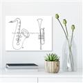 Picture of Saxophone _GroupedProduct_Rectangle_Landscape_Unframed_Print_Only_
