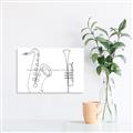 Picture of Saxophone _GroupedProduct_Rectangle_Landscape_Unframed_Print_Only_