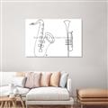Picture of Saxophone _GroupedProduct_Rectangle_Landscape_Unframed_Print_Only_