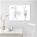 Picture of Saxophone _GroupedProduct_Rectangle_Landscape_Unframed_Print_Only_